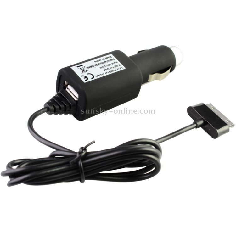2 in 1 Car Charger and USB for Galaxy Tab / P1000 /Galaxy Tab 8.0 / N5100 / Galaxy Tab 2 / P3100 / Galaxy Tab 8.9 / P7300 / Galaxy Tab 10.1 / P7500