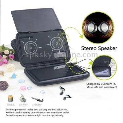 Melody Multi-function Portable Stereo Speaker / Shock-proof Bag, Suitable for Galaxy Table 7.0 / 7.7 inch / P6200 / P6800 / P3100 / P1000, and other 7.0 inch Tablet PC(Blue) Melody Multi-function Portable Stereo Speaker / Shock-proof Bag, Suitable for Galaxy Table 7.0 / 7.7 inch / P6200 / P6800 / P3100 / P1000, and other 7.0 inch Tablet PC(Blue)