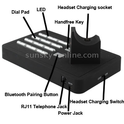 Indoor Telephone Bluetooth Handsfree / Phone Bluetooth Headset for iPhone 4 & 4S / Samsung / HTC / Nokia / Other Bluetooth Headset(Black) Indoor Telephone Bluetooth Handsfree / Phone Bluetooth Headset for iPhone 4 & 4S / Samsung / HTC / Nokia / Other Bluetooth Headset(Black)