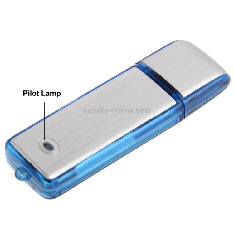Grabadora de voz USB + Disco flash USB de 8GB (Azul) - 2