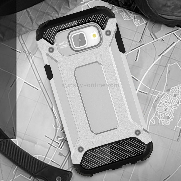 For Galaxy A3 (2016) / A310 Tough Armor TPU + PC Combination Case(Silver)