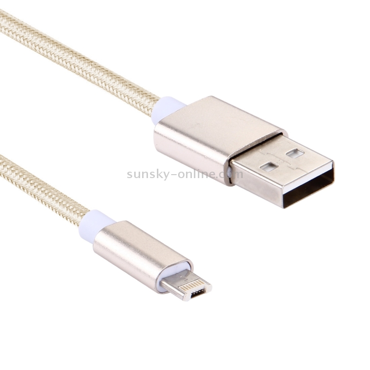 1m Micro USB & 8 Pin to USB 2.0 Nylon Woven Data / Charger Cable 1m Micro USB & 8 Pin to USB 2.0 Nylon Woven Data / Charger Cable