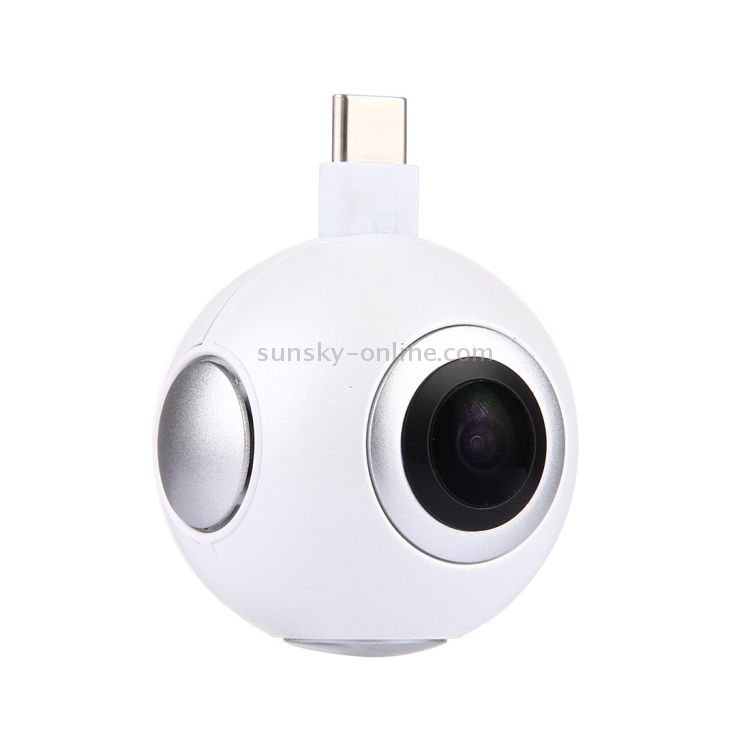 720 Degree 3.0MP Panoramic VR Camera Dual Spherical Fisheye Lens with Micro USB to Micro USB Adapter & Micro USB to USB-C / Type-C Adapter for Samsung, Huawei, Xiaomi, LG etc. Android Phones 720 Degree 3.0MP Panoramic VR Camera Dual Spherical Fisheye Lens with Micro USB to Micro USB Adapter & Micro USB to USB-C / Type-C Adapter for Samsung, Huawei, Xiaomi, LG etc. Android Phones