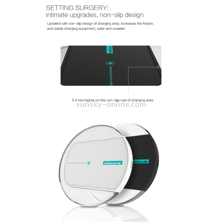 NILLKIN Magic Disk II QI Standard Smart Recognition 1A 5W Wireless Charger with Circular Blue Indicator NILLKIN Magic Disk II QI Standard Smart Recognition 1A 5W Wireless Charger with Circular Blue Indicator