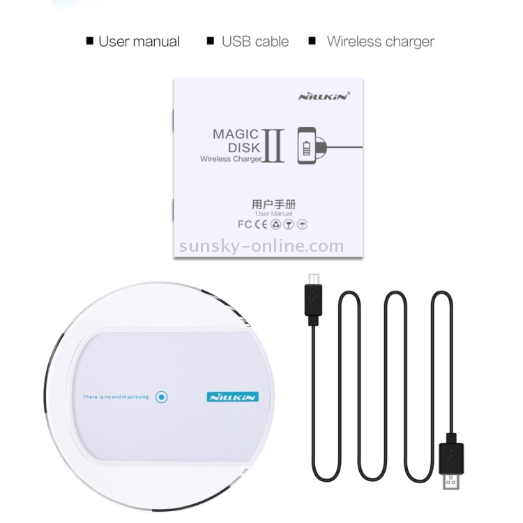 NILLKIN Magic Disk II QI Standard Smart Recognition 1A 5W Wireless Charger with Circular Blue Indicator NILLKIN Magic Disk II QI Standard Smart Recognition 1A 5W Wireless Charger with Circular Blue Indicator
