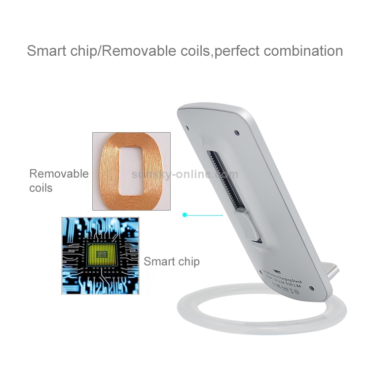 Q800 Output 5V 1.5A Qi Standard Vertical Fast Wireless Charger, Used in Support QI Sandard Phones