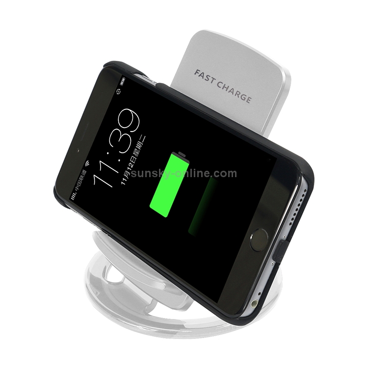 Q800 Output 5V 1.5A Qi Standard Vertical Fast Wireless Charger, Used in Support QI Sandard Phones