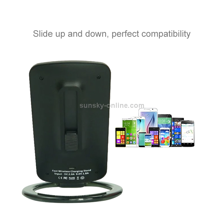 Q800 Output 5V 1.5A Qi Standard Vertical Fast Wireless Charger, Used in Support QI Sandard Phones