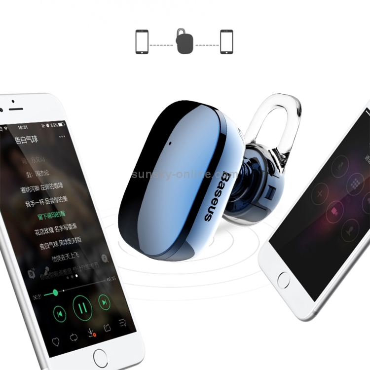 Baseus Encok A02 One-sided Touch Control Wireless Bluetooth In-Ear Plating Earphone, Support Answer / Hang Up Calls Baseus Encok A02 One-sided Touch Control Wireless Bluetooth In-Ear Plating Earphone, Support Answer / Hang Up Calls