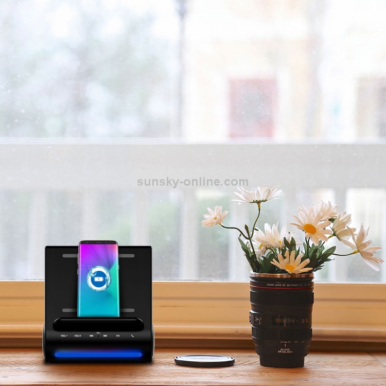 azpen D100 3 in 1 Docking Station + Bluetooth Speaker + QI Wireless Charger, CW6687E Processor, Support TF music Player(Black) azpen D100 3 in 1 Docking Station + Bluetooth Speaker + QI Wireless Charger, CW6687E Processor, Support TF music Player(Black)