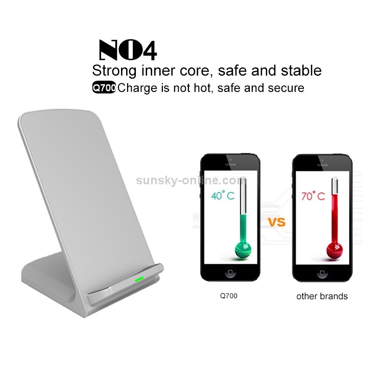 Q700 Output 5V 1.5A Qi Standard Vertical Fast Wireless Charger, Used in Support QI Sandard Phones Q700 Output 5V 1.5A Qi Standard Vertical Fast Wireless Charger, Used in Support QI Sandard Phones