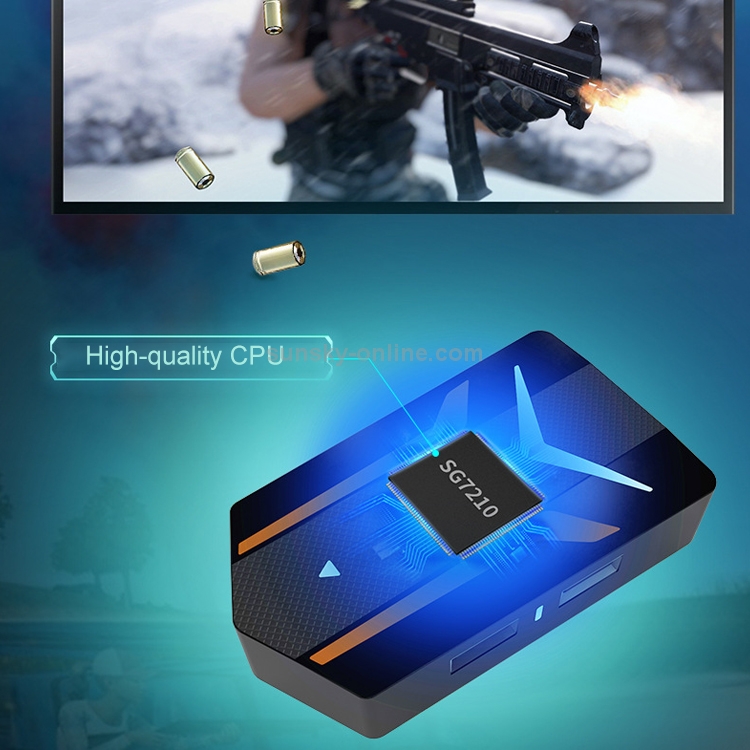 X10SE Micro USB + USB Interface 4K HD Mobile Game Expander Same Screen Device for PUBG X10SE Micro USB + USB Interface 4K HD Mobile Game Expander Same Screen Device for PUBG