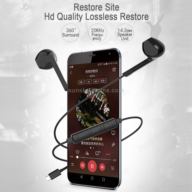 Langsdom V6 Flat Earphones(White) Langsdom V6 Flat Earphones(White)