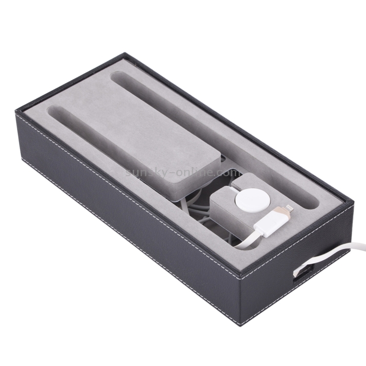 YM-UD07 4 in 1 Leather Casing Multi Device Charging Dock Docking Station Holder YM-UD07 4 in 1 Leather Casing Multi Device Charging Dock Docking Station Holder