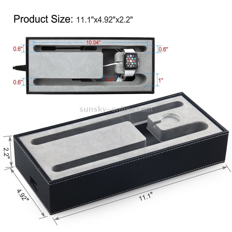YM-UD07 4 in 1 Leather Casing Multi Device Charging Dock Docking Station Holder YM-UD07 4 in 1 Leather Casing Multi Device Charging Dock Docking Station Holder