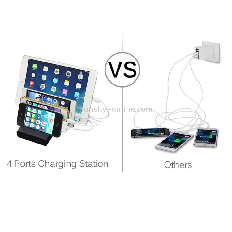 YM-UD04(5.1A) 4-Port USB Charging Dock Docking Station YM-UD04(5.1A) 4-Port USB Charging Dock Docking Station