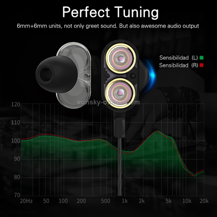Langsdom Double Moving Coil with Wheat Headset(Black) Langsdom Double Moving Coil with Wheat Headset(Black)