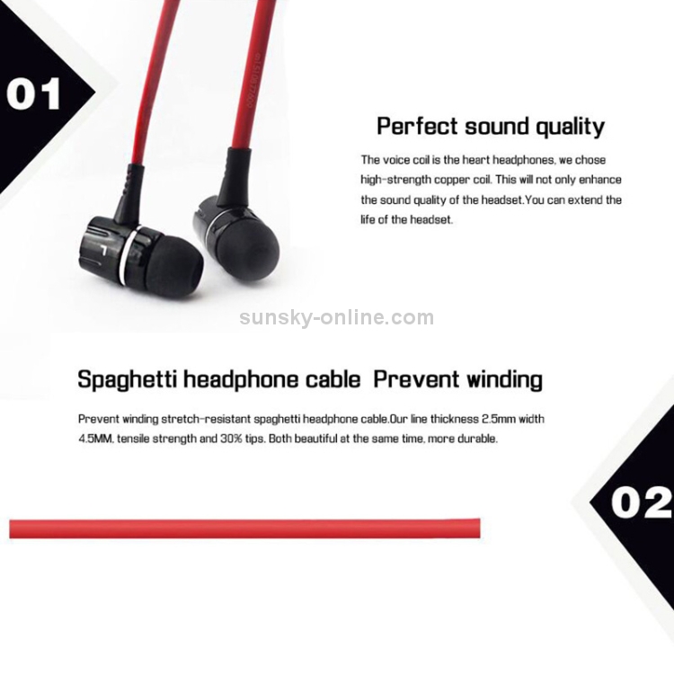 Langsdom in-ear Headphones(Red) Langsdom in-ear Headphones(Red)