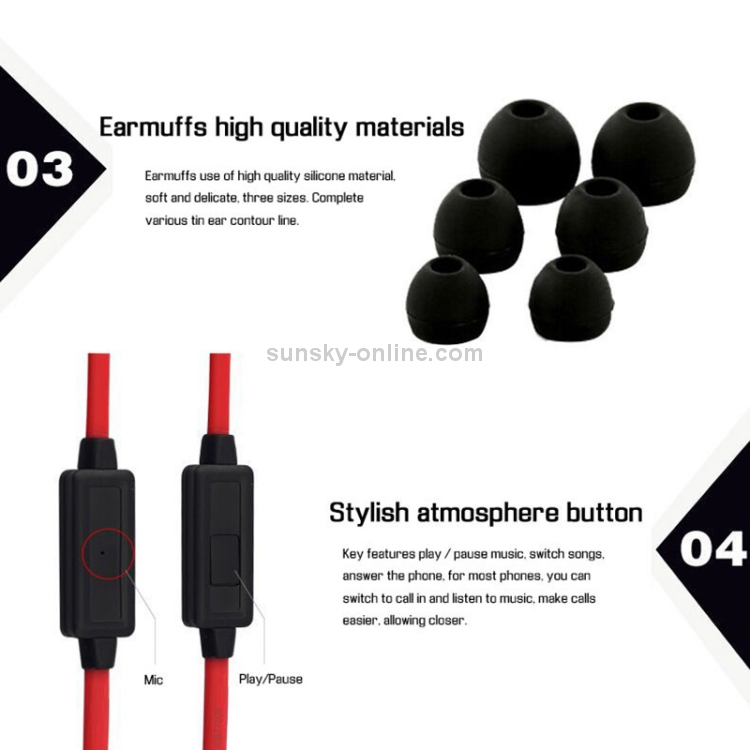 Langsdom in-ear Headphones(Red) Langsdom in-ear Headphones(Red)