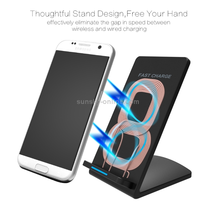 M520 10W (Max) Output 2-Coil Vertical Holder Fast Charging QI Wireless Charger Stand with Indicator M520 10W (Max) Output 2-Coil Vertical Holder Fast Charging QI Wireless Charger Stand with Indicator