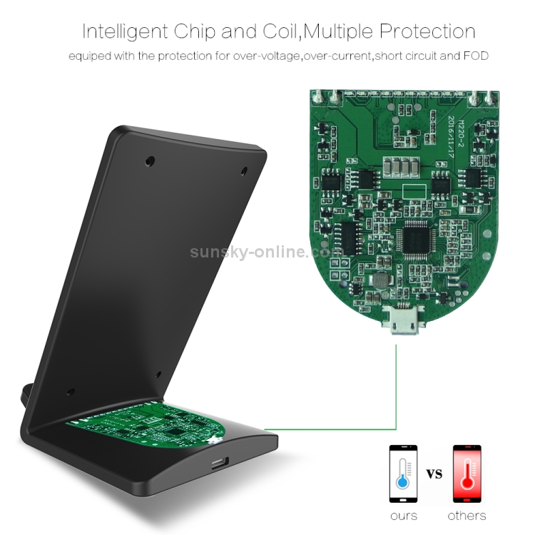 M520 10W (Max) Output 2-Coil Vertical Holder Fast Charging QI Wireless Charger Stand with Indicator M520 10W (Max) Output 2-Coil Vertical Holder Fast Charging QI Wireless Charger Stand with Indicator