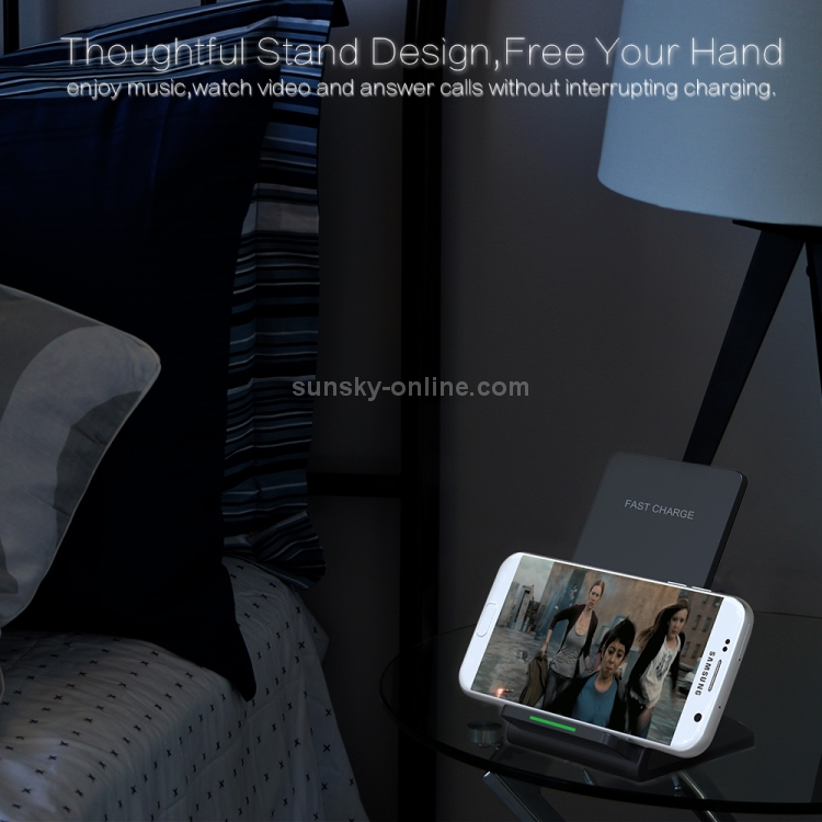 M520 10W (Max) Output 2-Coil Vertical Holder Fast Charging QI Wireless Charger Stand with Indicator M520 10W (Max) Output 2-Coil Vertical Holder Fast Charging QI Wireless Charger Stand with Indicator