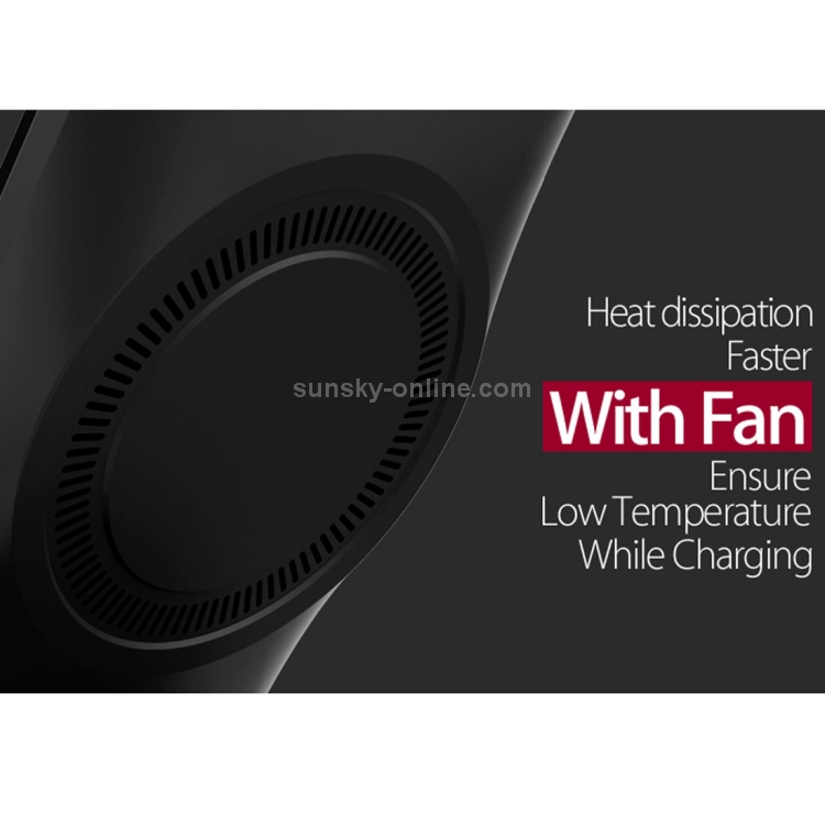 F18 Output 5V 1.2A Qi Standard Wireless Charger, PC+ABS Materials Two Coils Vertical Fast Wireless Charger with Fan F18 Output 5V 1.2A Qi Standard Wireless Charger, PC+ABS Materials Two Coils Vertical Fast Wireless Charger with Fan