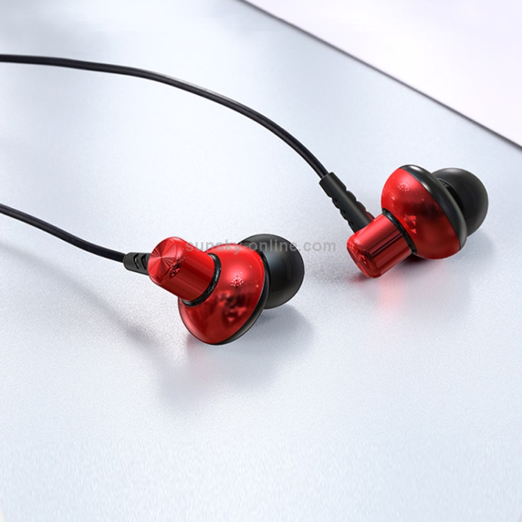 TOTUDESIGN EAUA-028 Bole Series Metal Wired Earphone (Red) TOTUDESIGN EAUA-028 Bole Series Metal Wired Earphone (Red)
