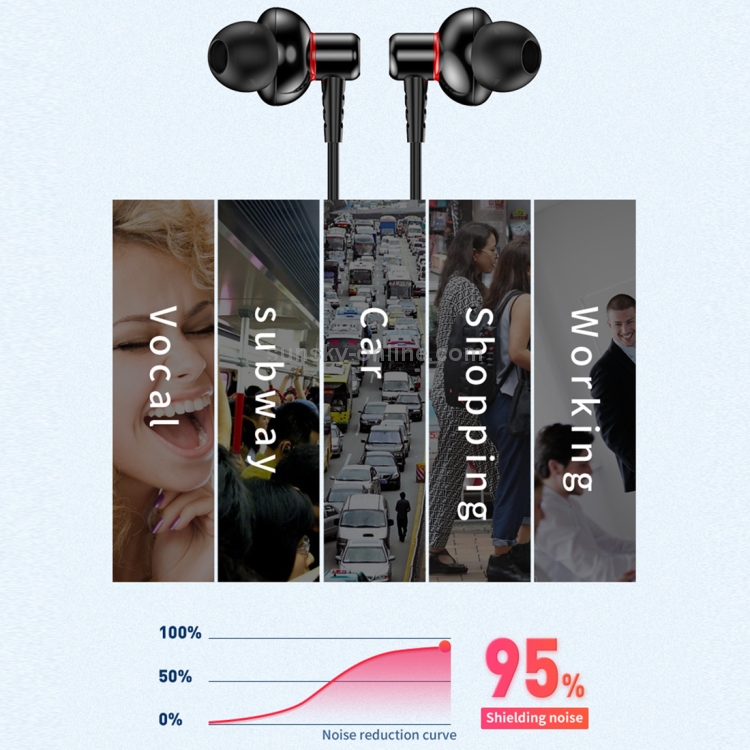 TOTUDESIGN EAUA-028 Bole Series Metal Wired Earphone (Red) TOTUDESIGN EAUA-028 Bole Series Metal Wired Earphone (Red)