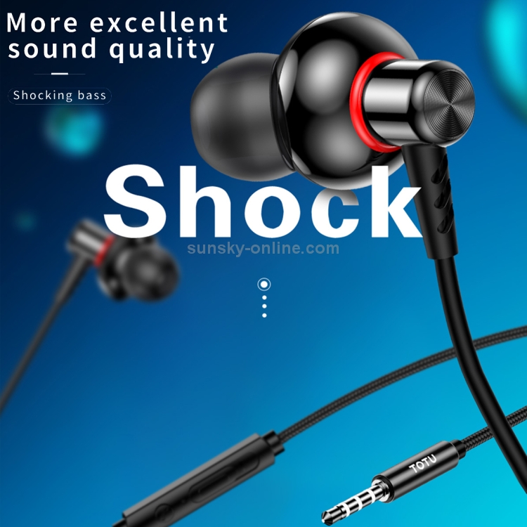 TOTUDESIGN EAUA-028 Bole Series Metal Wired Earphone (Red) TOTUDESIGN EAUA-028 Bole Series Metal Wired Earphone (Red)