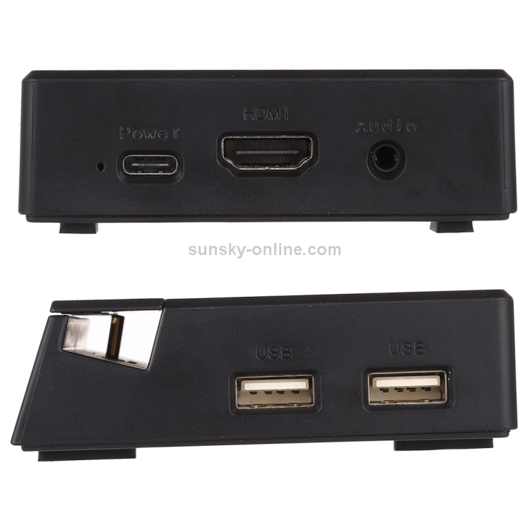 V105 USB-C / Type-C a USB 2.0 x 3 + USB-C / Type-C + HDMI + Puerto de audio + Lector de tarjetas SD / TF Soporte de teléfono multifunción Estación de acoplamiento HUB - 3