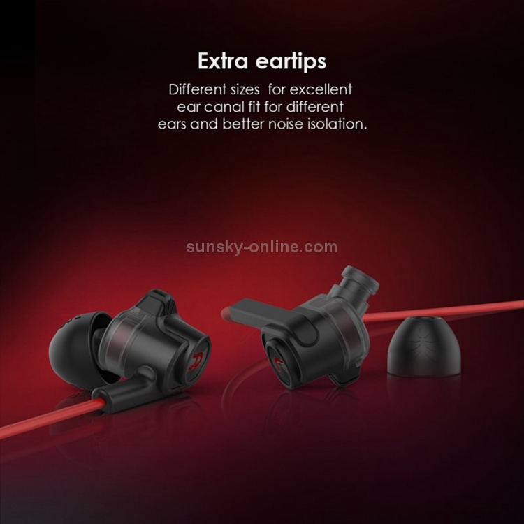 UiiSii T6 Universal Dual Dynamic Drivers HIFI In-Ear Wired Earphone(Red) UiiSii T6 Universal Dual Dynamic Drivers HIFI In-Ear Wired Earphone(Red)