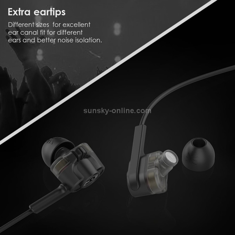 UiiSii T6 Universal Dual Dynamic Drivers HIFI In-Ear Wired Earphone(Red) UiiSii T6 Universal Dual Dynamic Drivers HIFI In-Ear Wired Earphone(Red)