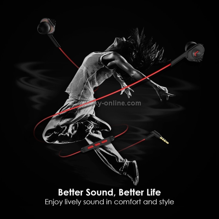 UiiSii T6 Universal Dual Dynamic Drivers HIFI In-Ear Wired Earphone(Red) UiiSii T6 Universal Dual Dynamic Drivers HIFI In-Ear Wired Earphone(Red)