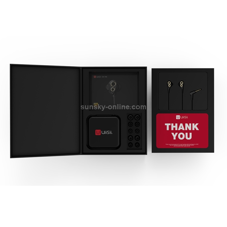 UiiSii BA-T8S Universal HIFI Moving Coil + Moving Iron Horn Drivers In-Ear Earphone(Black) UiiSii BA-T8S Universal HIFI Moving Coil + Moving Iron Horn Drivers In-Ear Earphone(Black)