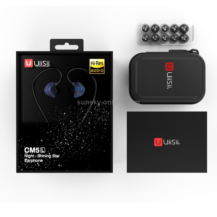 UiiSii CM5 Universal Lovers Dual Dynamic Drivers Music In-Ear Earphone for Men(Blue) UiiSii CM5 Universal Lovers Dual Dynamic Drivers Music In-Ear Earphone for Men(Blue)
