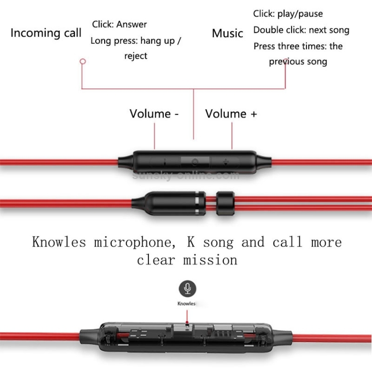 UiiSii DT800 Universal HIFI Double Moving Iron + Double Moving Coil Drivers In-Ear Earphone (Black)