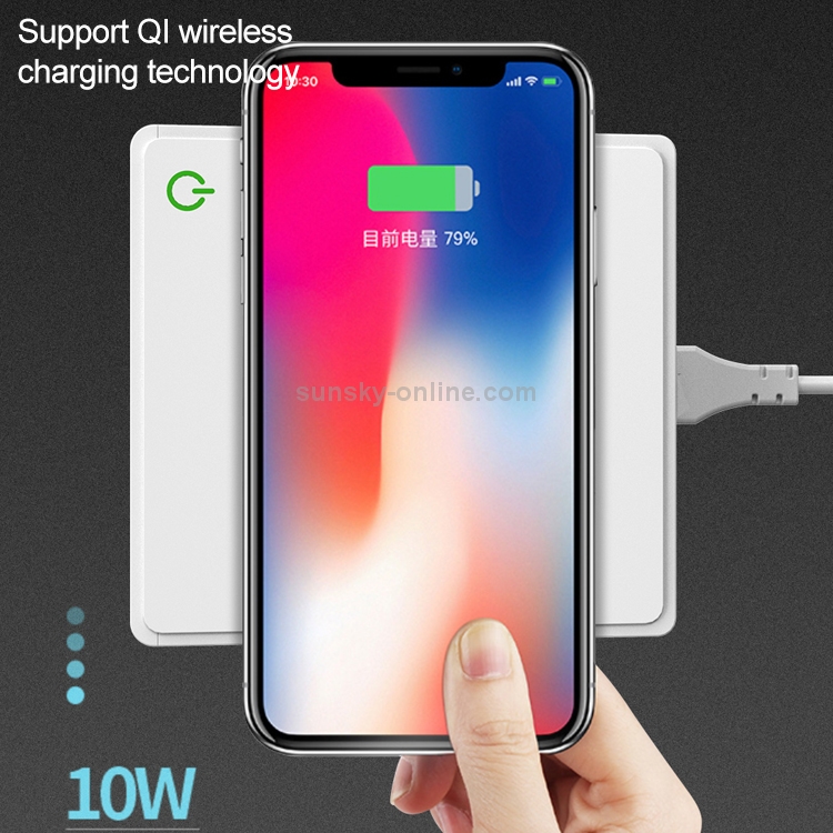 6 in 1 QC 3.0 USB Interface + 3 USB Ports + PD 65W Ports + QI Wireless Fast Charging Multi-function Charger with LED Display, US Plug(White) 6 in 1 QC 3.0 USB Interface + 3 USB Ports + PD 65W Ports + QI Wireless Fast Charging Multi-function Charger with LED Display, US Plug(White)