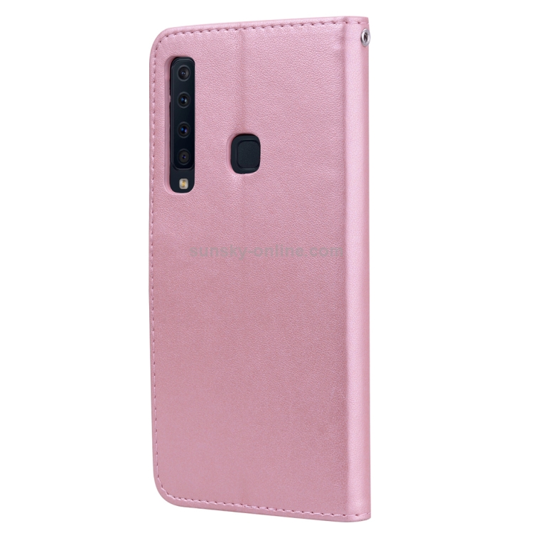 Rose Embossed Horizontal Flip PU Leather Case for Samsung Galaxy A9 (2018) , with Holder & Card Slots & Wallet (Rose Gold) Rose Embossed Horizontal Flip PU Leather Case for Samsung Galaxy A9 (2018) , with Holder & Card Slots & Wallet (Rose Gold)