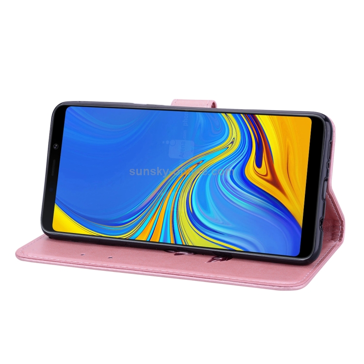 Rose Embossed Horizontal Flip PU Leather Case for Samsung Galaxy A9 (2018) , with Holder & Card Slots & Wallet (Rose Gold) Rose Embossed Horizontal Flip PU Leather Case for Samsung Galaxy A9 (2018) , with Holder & Card Slots & Wallet (Rose Gold)