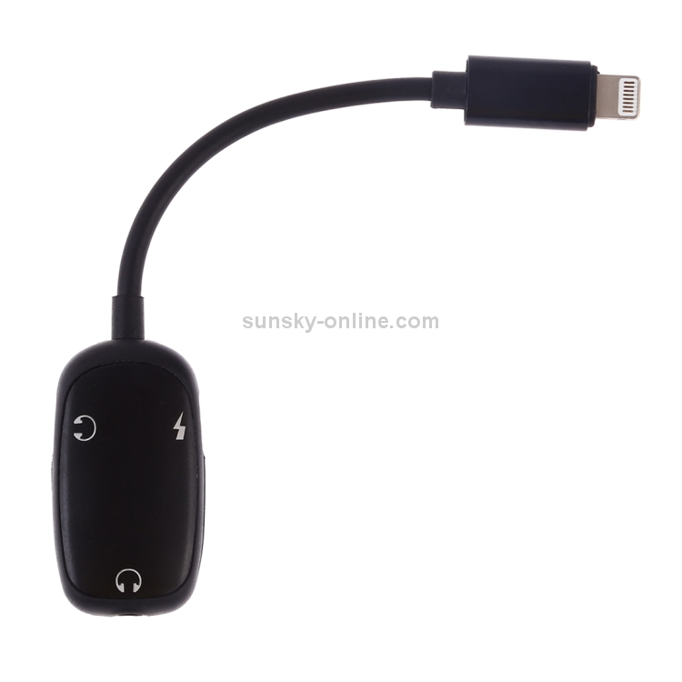 8 Pin to 8 Pin Charging Interface + 8 Pin Earphone Interface + 3.5mm Audio Interface Earphone Adapter(Black) 8 Pin to 8 Pin Charging Interface + 8 Pin Earphone Interface + 3.5mm Audio Interface Earphone Adapter(Black)