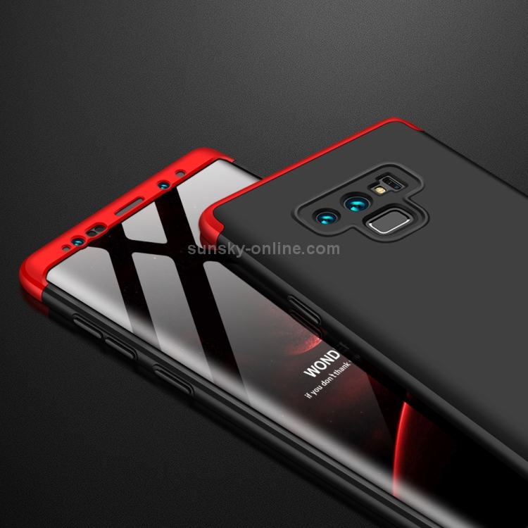 GKK Three Stage Splicing Full Coverage PC Case for Galaxy Note9 (Black+Red) GKK Three Stage Splicing Full Coverage PC Case for Galaxy Note9 (Black+Red)