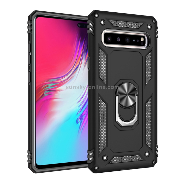 Armor Shockproof TPU + PC Protective Case for Galaxy S10 5G, with 360 Degree Rotation Holder (Black) Armor Shockproof TPU + PC Protective Case for Galaxy S10 5G, with 360 Degree Rotation Holder (Black)