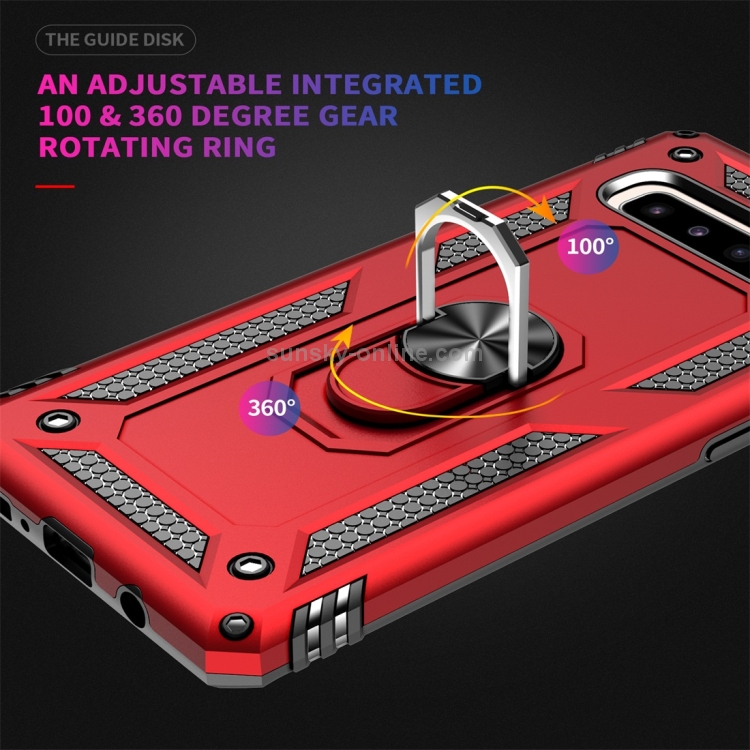 Armor Shockproof TPU + PC Protective Case for Galaxy S10 5G, with 360 Degree Rotation Holder (Black) Armor Shockproof TPU + PC Protective Case for Galaxy S10 5G, with 360 Degree Rotation Holder (Black)