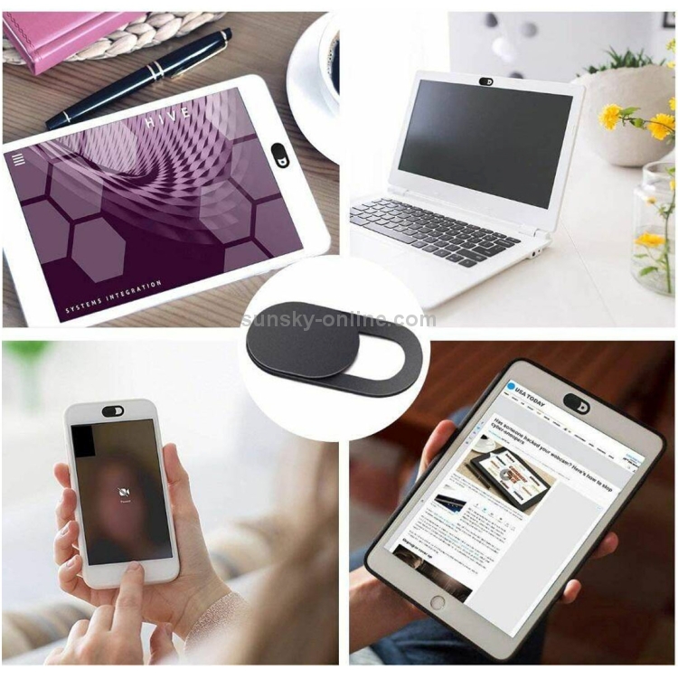 Cache Webcam 6 pcs Webcam Cover Cache Camera Ordinateur Portable  Ultra-Mince, pour iPhone, iPad, Macbook, Smartphones, Tablettes, PC, etc. -  Noir