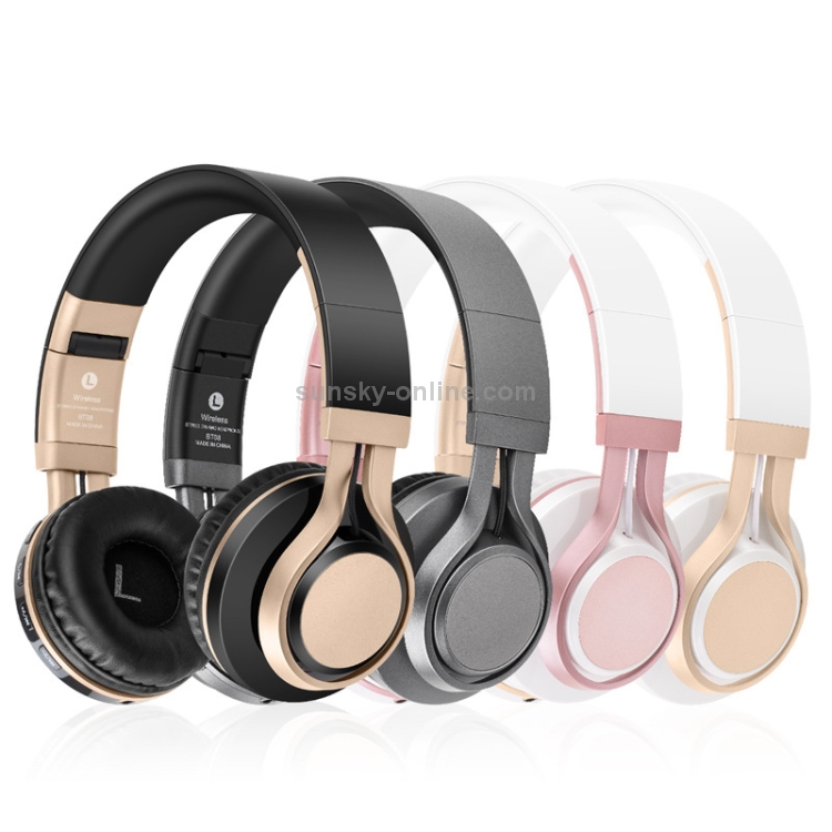 BT-08 Over-Ear Wireless Headphones Adjustable Foldable Bluetooth Headset with Mic(Black Grey) BT-08 Over-Ear Wireless Headphones Adjustable Foldable Bluetooth Headset with Mic(Black Grey)