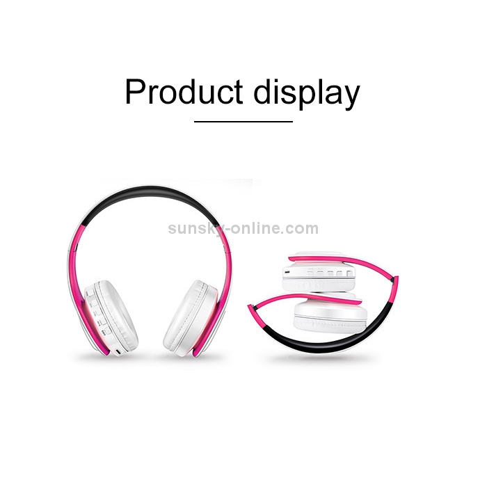 LPT660 Wireless Folding Sports Stereo Music Bluetooth Phones Earphones Support TF Card (Rose Red) LPT660 Wireless Folding Sports Stereo Music Bluetooth Phones Earphones Support TF Card (Rose Red)
