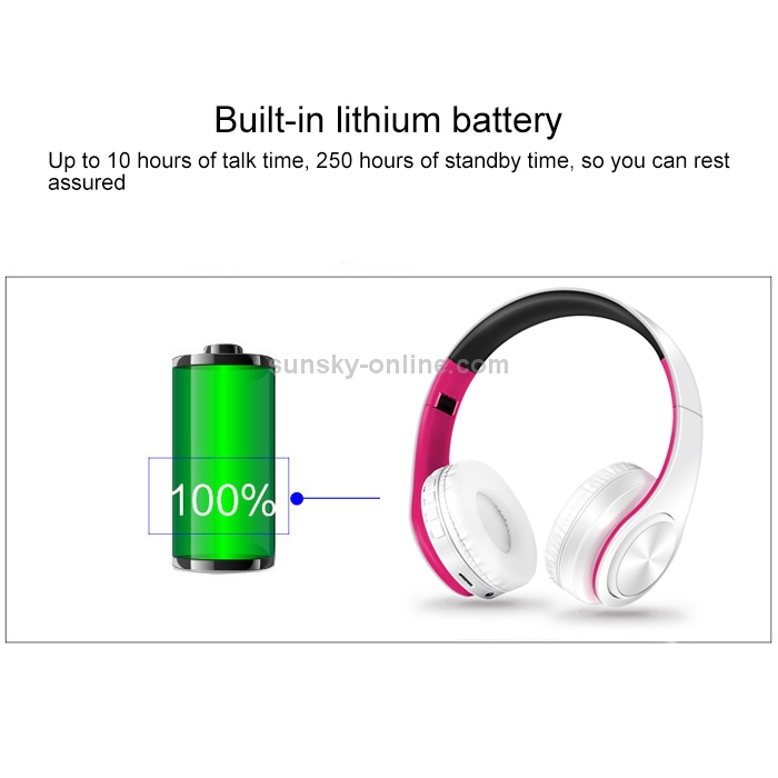 LPT660 Wireless Folding Sports Stereo Music Bluetooth Phones Earphones Support TF Card (Rose Red) LPT660 Wireless Folding Sports Stereo Music Bluetooth Phones Earphones Support TF Card (Rose Red)