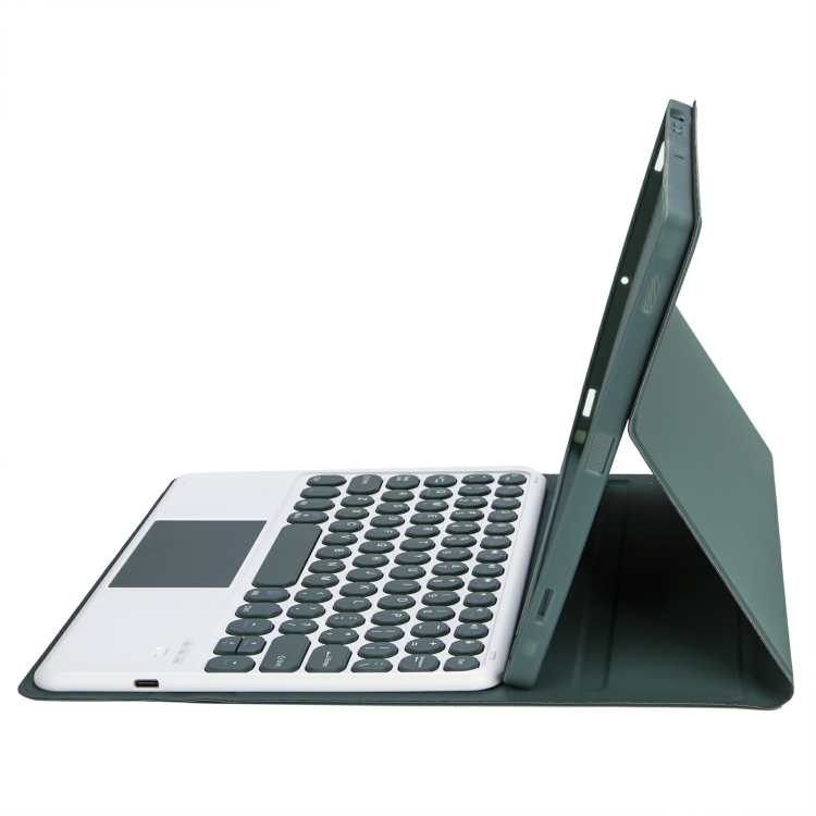 For iPad 10th Gen 10.9 2022 YA10B-A Lambskin Texture Bluetooth Touch Keyboard Leather Tablet Case with Pen Slot (Dark Green) For iPad 10th Gen 10.9 2022 YA10B-A Lambskin Texture Bluetooth Touch Keyboard Leather Tablet Case with Pen Slot (Dark Green)