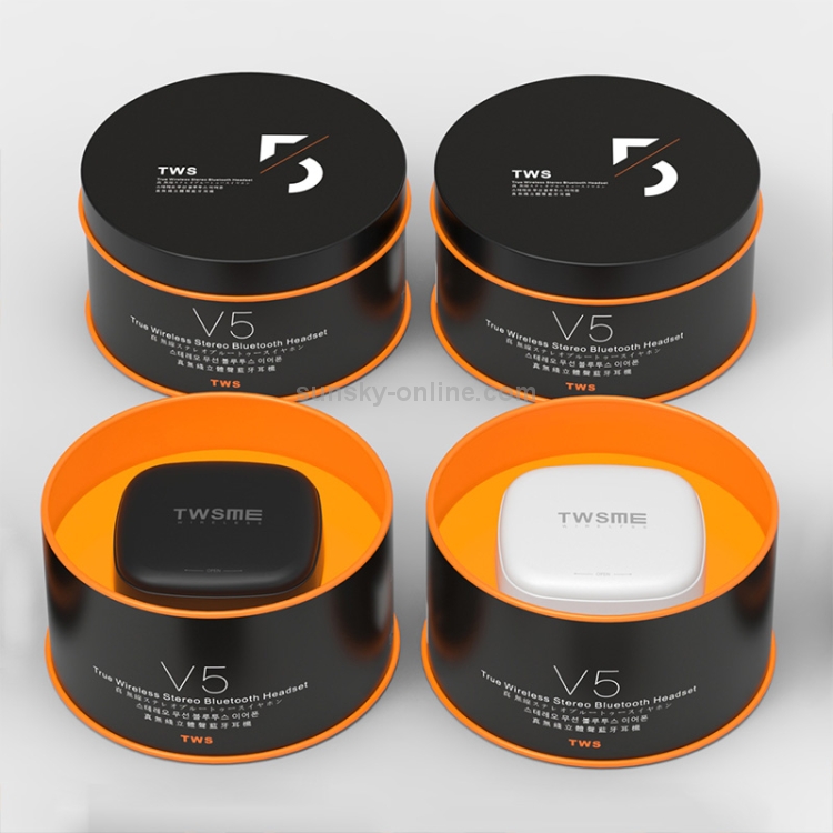 V5 Bluetooth Earphone TWS Wireless Headset Bluetooth 5.0 Handsfree Sport Earphones with Charging Box(Black) V5 Bluetooth Earphone TWS Wireless Headset Bluetooth 5.0 Handsfree Sport Earphones with Charging Box(Black)